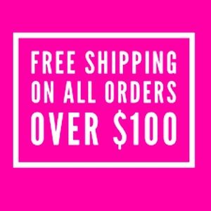 Free shipping on all orders over $100